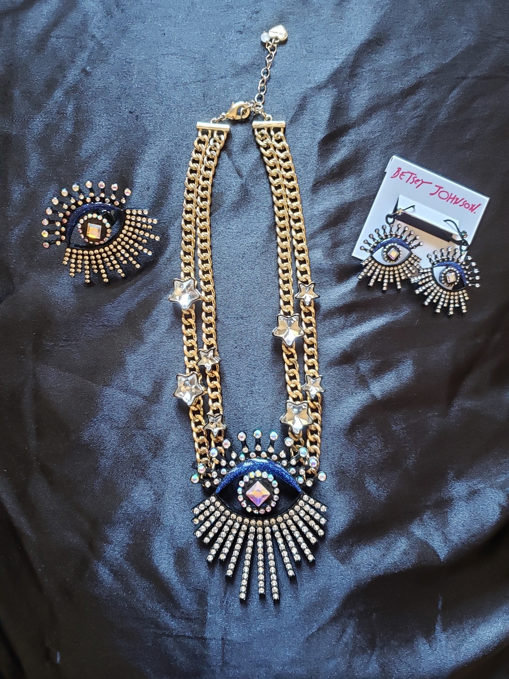 Betsey Johnson EVIL EYE Necklace SET.            *Price Firm*